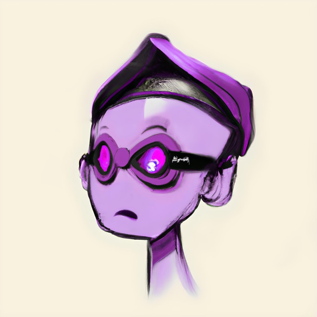 Champagne Poet, hand-drawn by Jadyn Violet